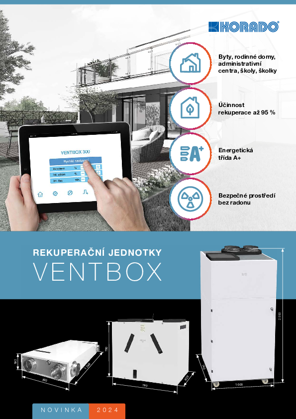 Přehled rekuperačních jednotek VENTBOX